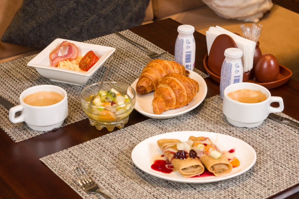 Русский завтрак в гостинице