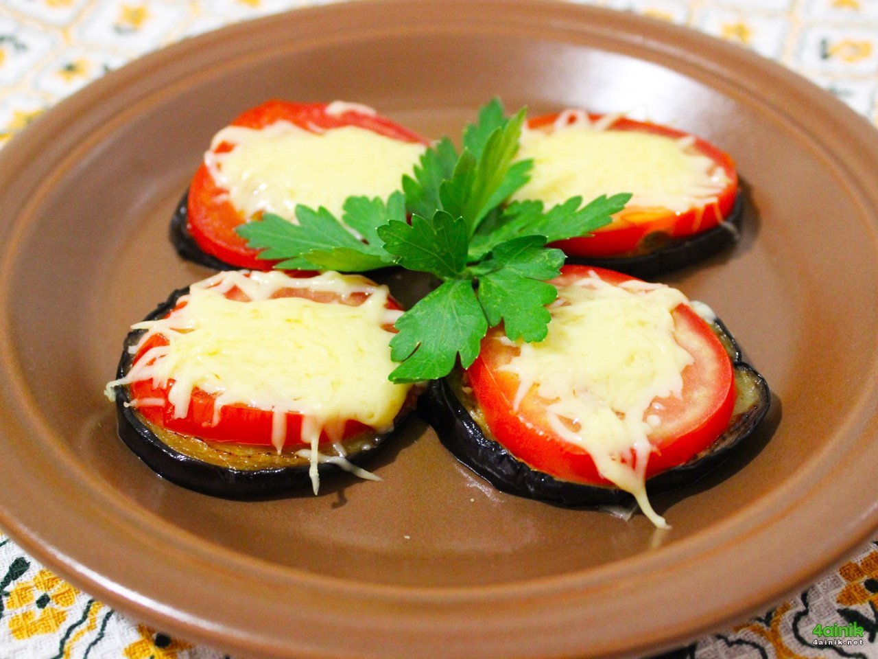 Баклажаны рецепты запеченные с помидорами