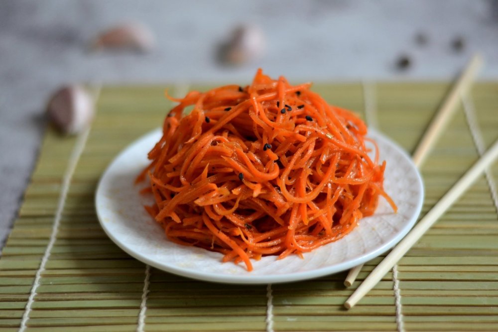 Закуски с корейской морковью