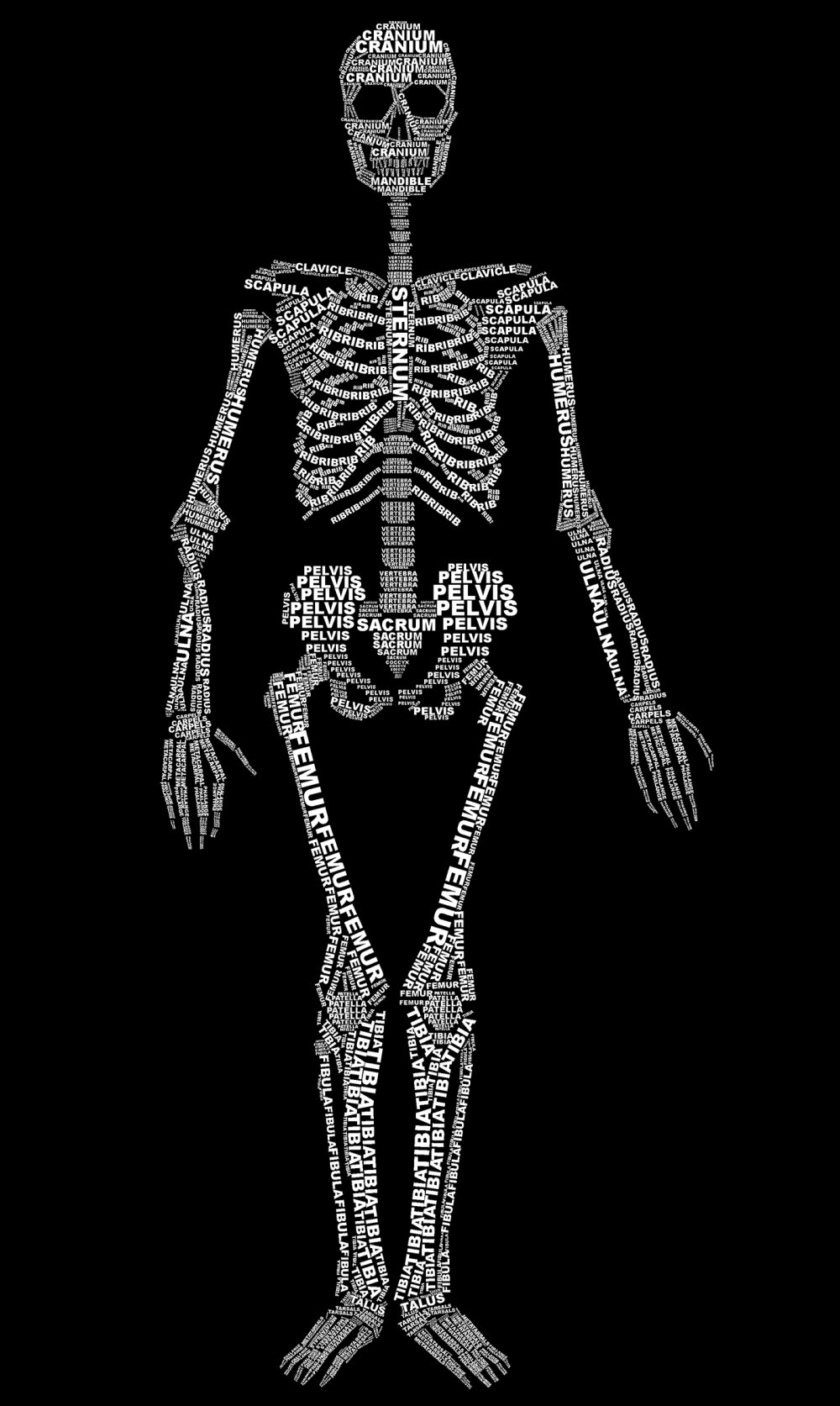 Кото скелет из бисера