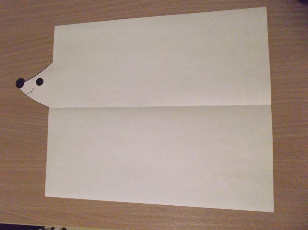 Поделка ежик из бумаги